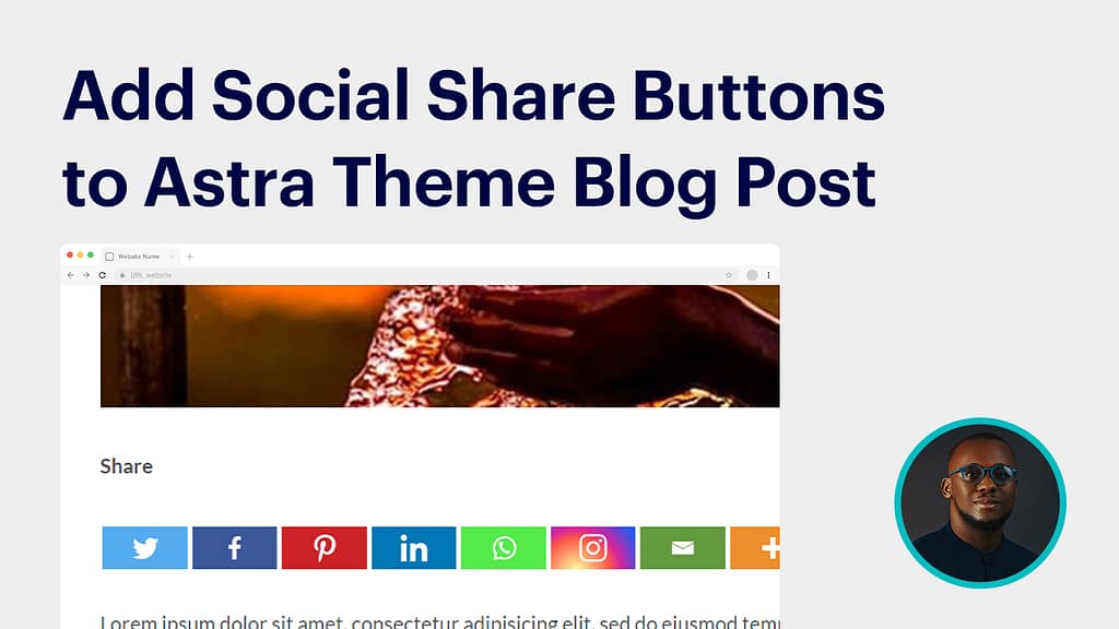 How to Add Social Share Buttons to Astra Theme Blog Post